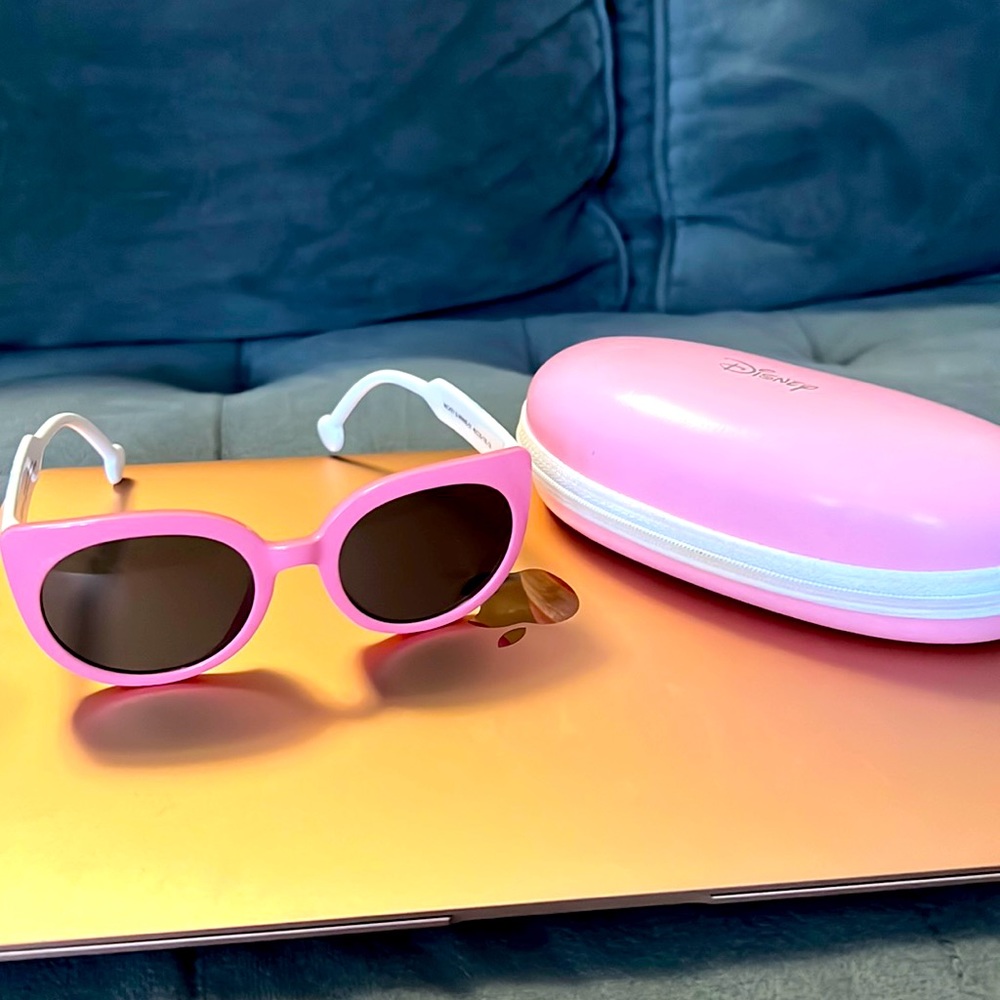 Disney Mickey Mouse Kids Pink Sunglasses + Hard Case